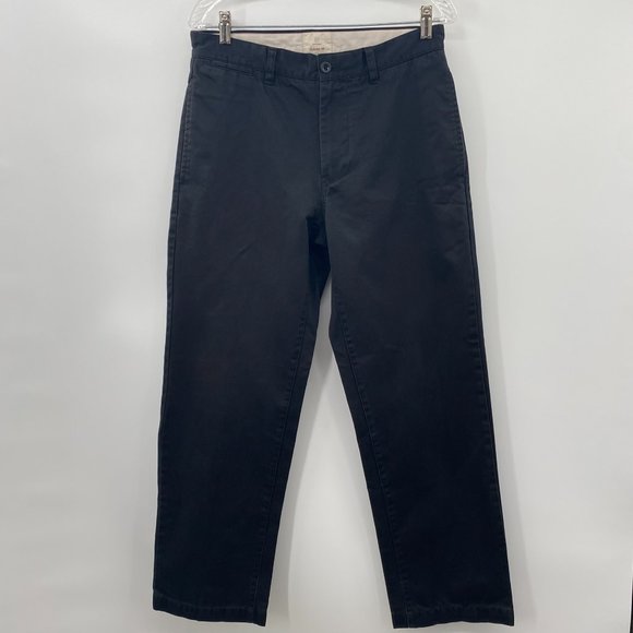 GAP KHAKIS CHINO CLASSIC FIT PANTS SLACKS BLACK UNISEX 30 x 30 - Picture 1 of 9